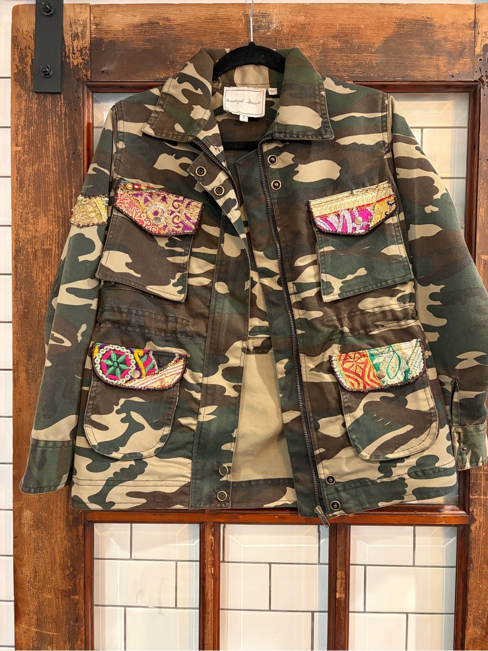 Beautiful Stories for Anthropologie military jacket size small EUC